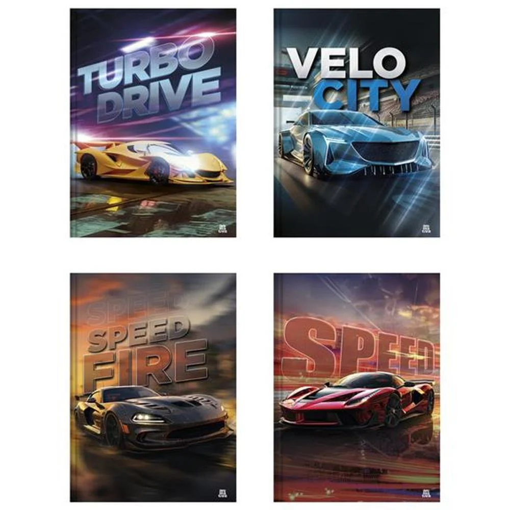 Caderno Brochurao Capa Dura Silver Tuning 80F Animativa (Pct.c/05) - imagem 3