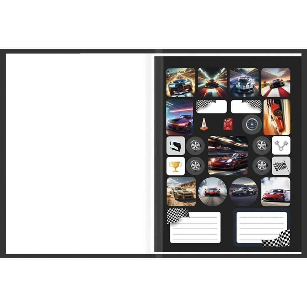 Caderno Brochurao Capa Dura Silver Tuning 80F Animativa (Pct.c/05) - imagem 5