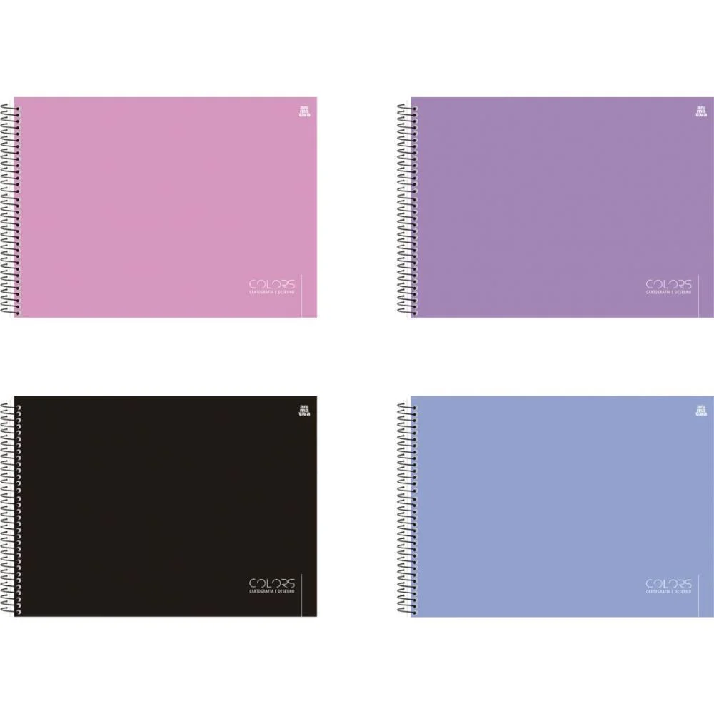 Caderno Desenho Univ Capa Dura Colors 60F Animativa (Pct.c/05) - imagem 3