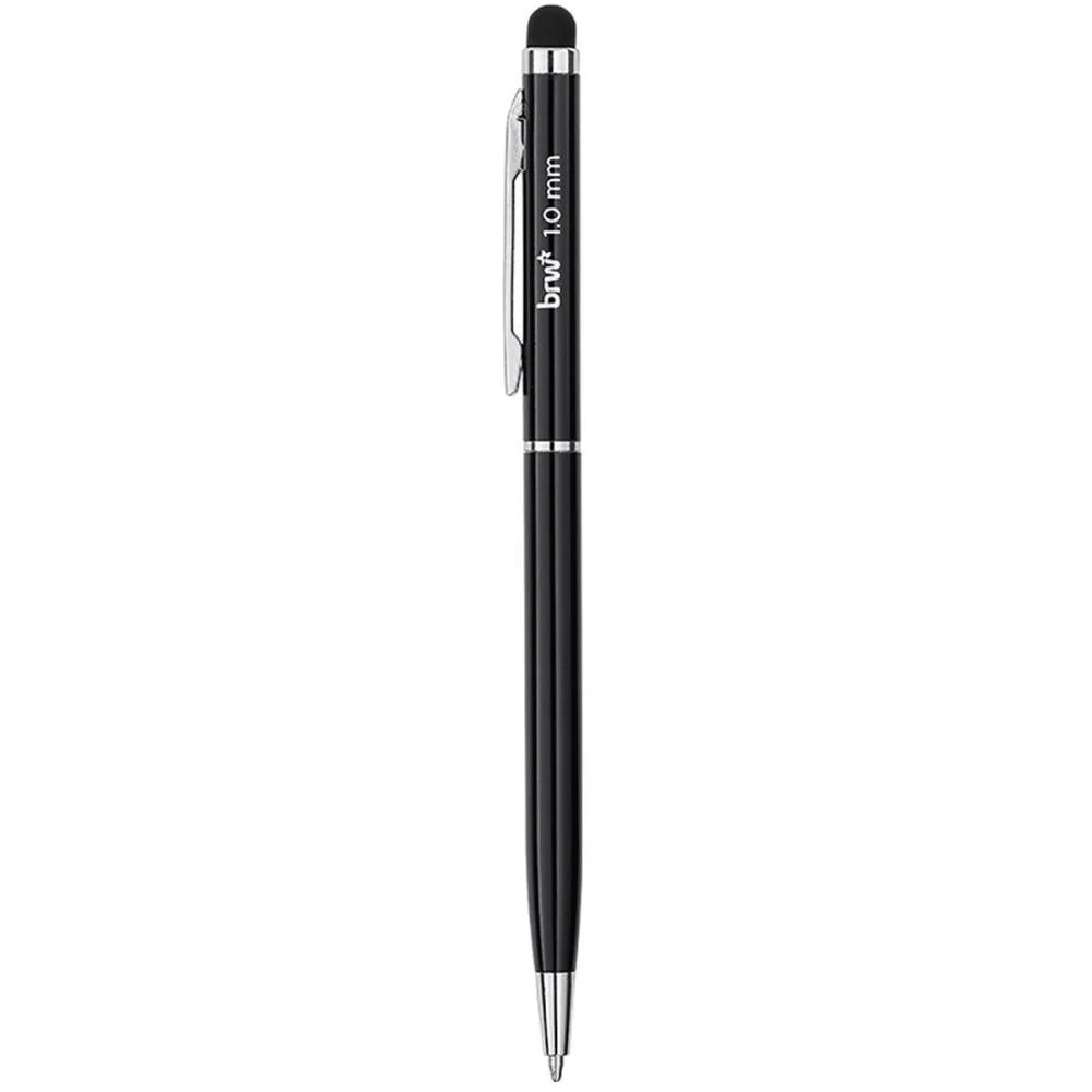 Caneta Esferografica Metalica Prime Touch 1.0M Pt. Brw (Dp.c/12) - imagem 4