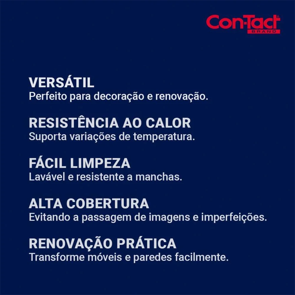 Contact Liso 45Cmx10M Brilho Azul Contact (Rolo) - imagem 5