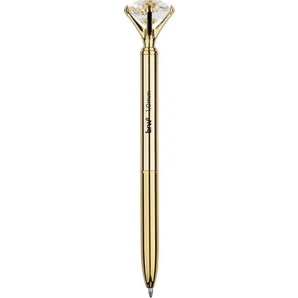 Caneta Esferografica Diamond Metalica 1.0Mm Azul Brw (Dp.c/12) - imagem 4