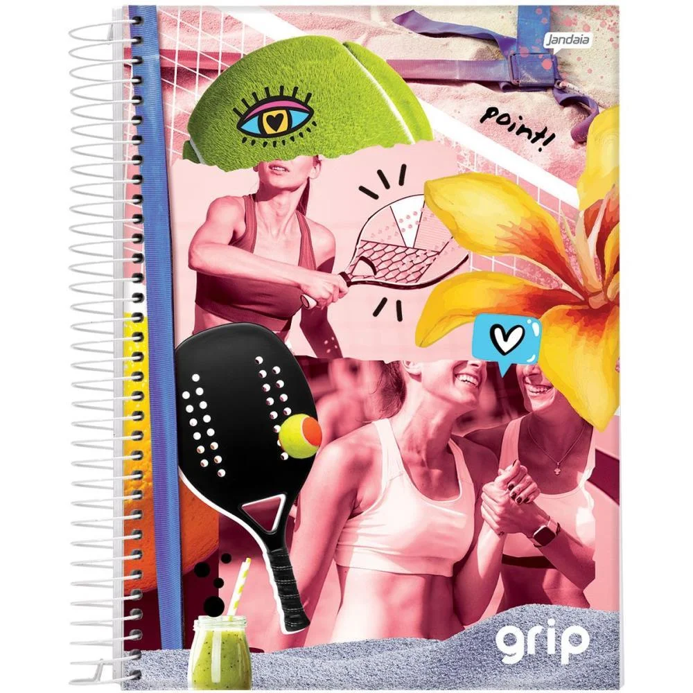 Caderno 15X1 Capa Dura Grip 240Fls. Jandaia (Pct.c/02) - imagem 4
