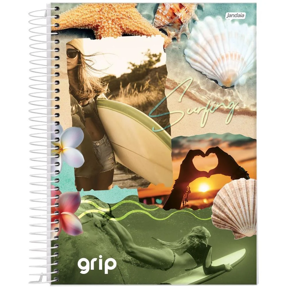 Caderno 15X1 Capa Dura Grip 240Fls. Jandaia (Pct.c/02) - imagem 5