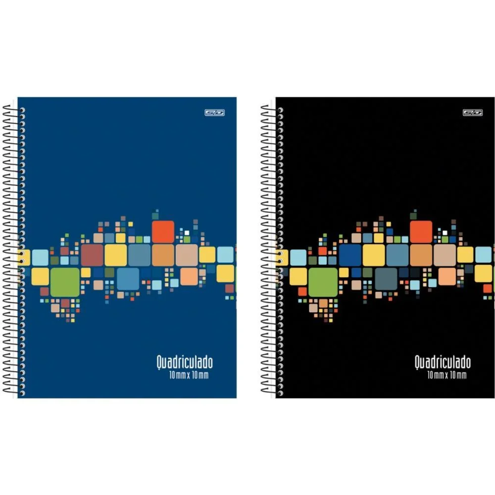 Caderno Quadriculado Univers. 1X1Cm 80F Espiral Cd Animativa (Pct.c/04) - imagem 3