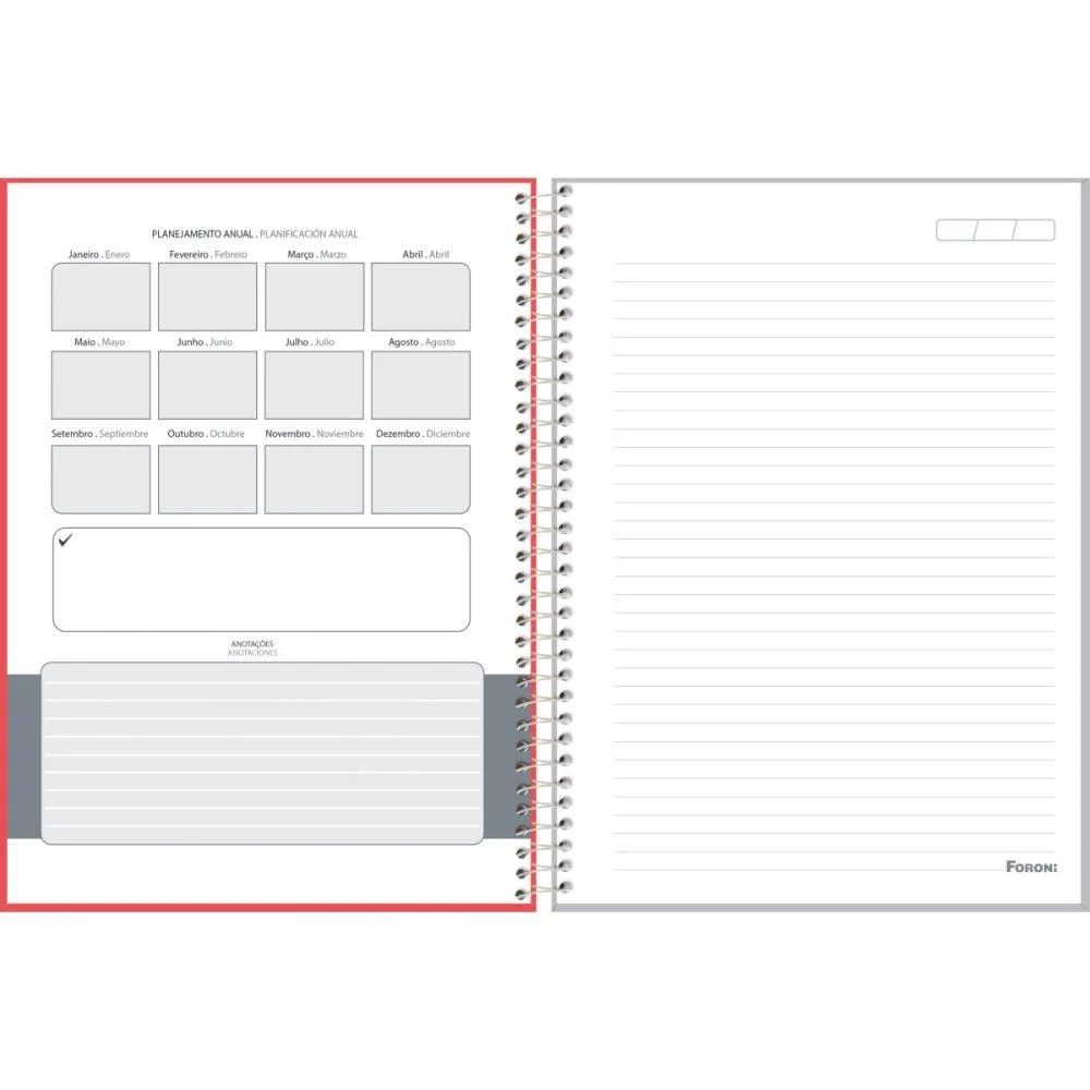 Caderno 10X1 Capa Dura Office Color 160F Foroni (Pct.c/04) - imagem 8