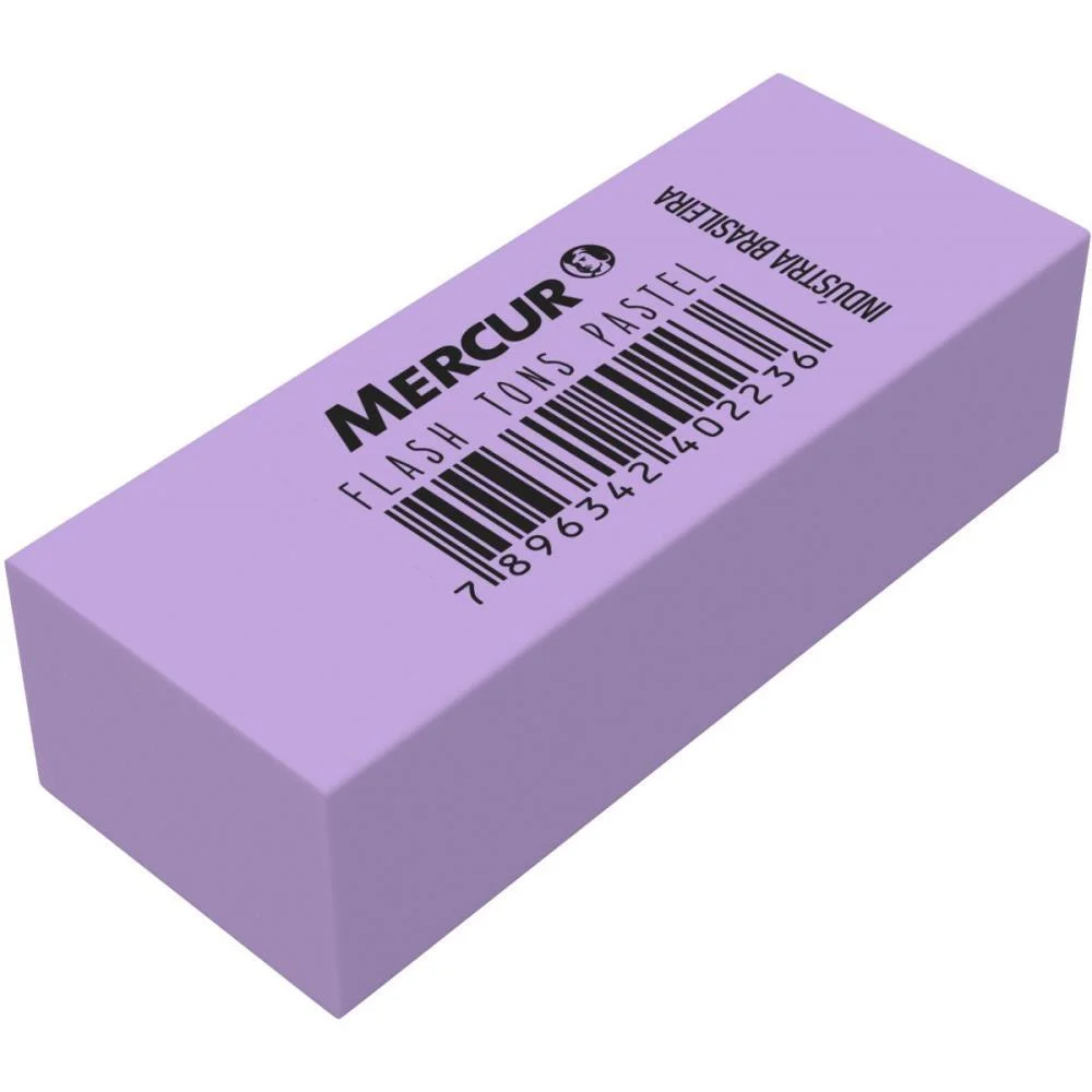 Borracha Colorida Tr Flash Pastel Sortida Mercur (Pote-30) - imagem 4