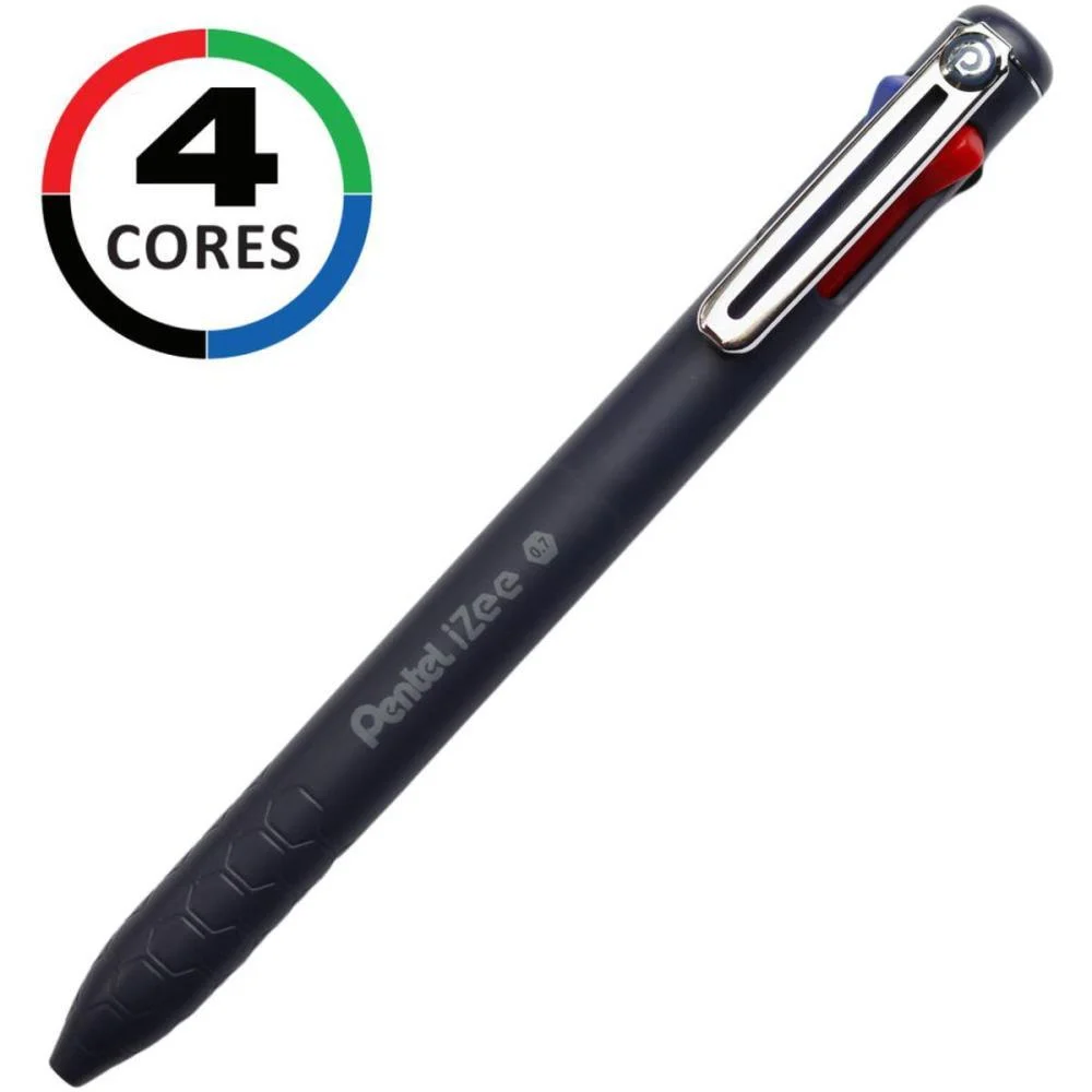 Caneta Esferografica Izee 4 Cores 0.7Mm Azul Pentel (Cx.c/12) - imagem 3
