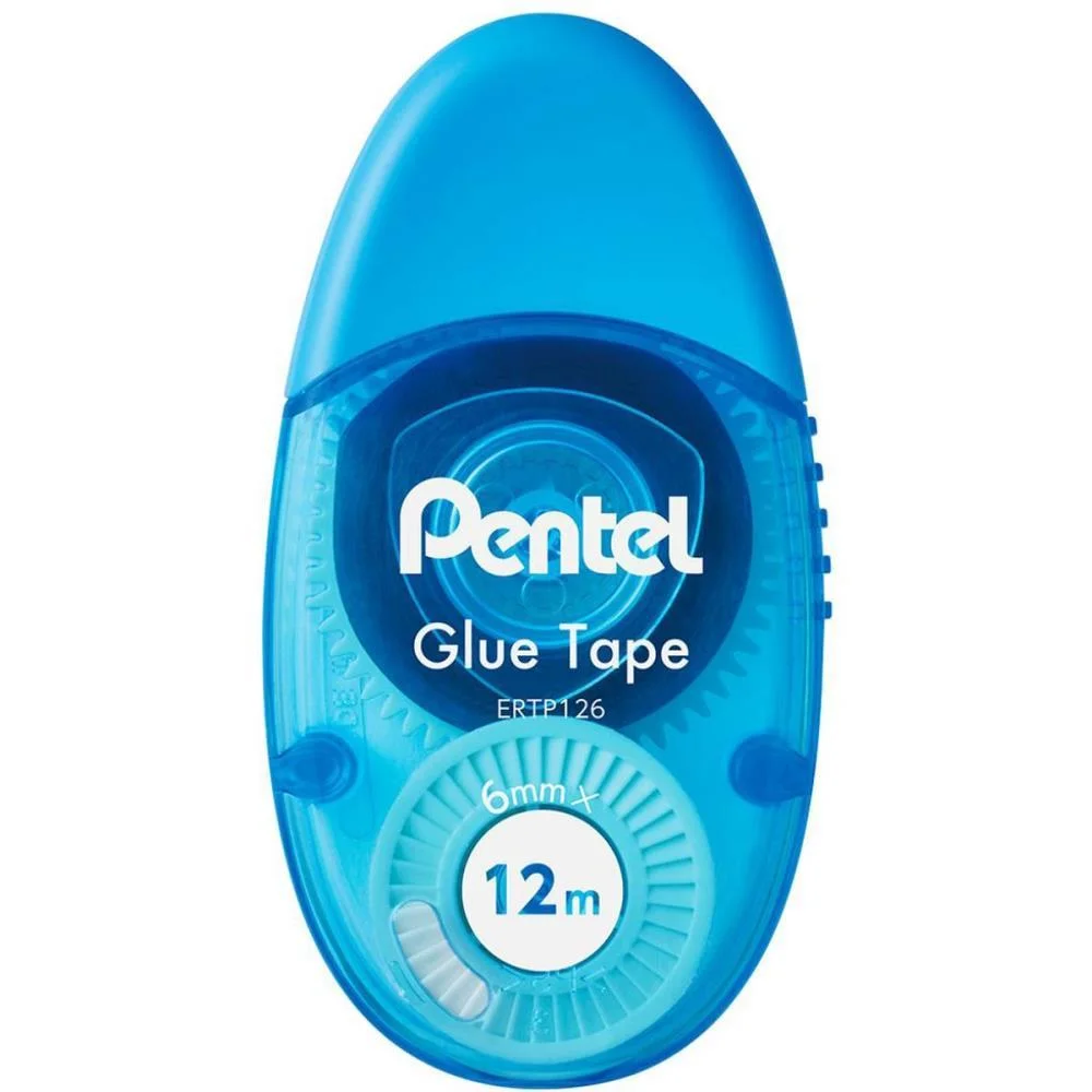Cola Em Fita Glue Tape 6Mmx12M Azul Pentel (Blister) - imagem 2