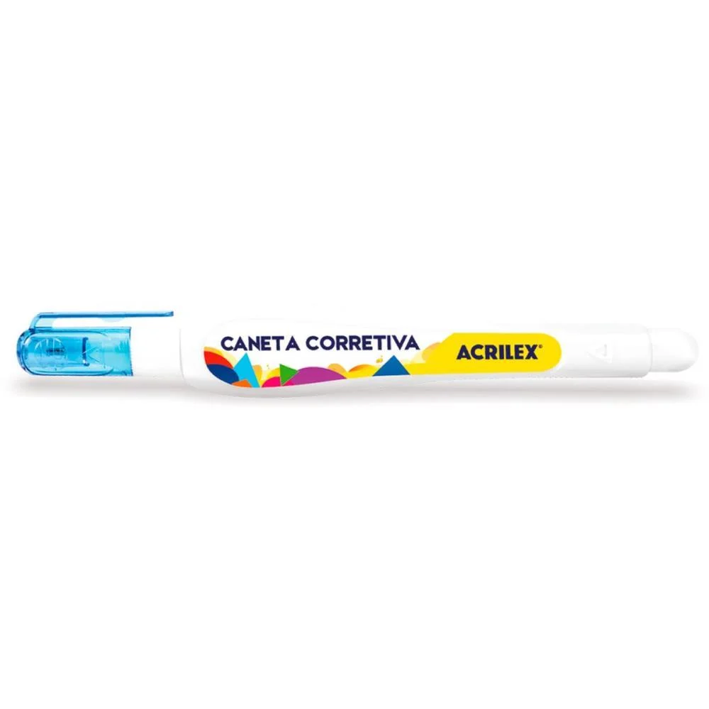 Caneta Corretiva 5Ml Metal Branca Acrilex (Cx.c/12) - imagem 2