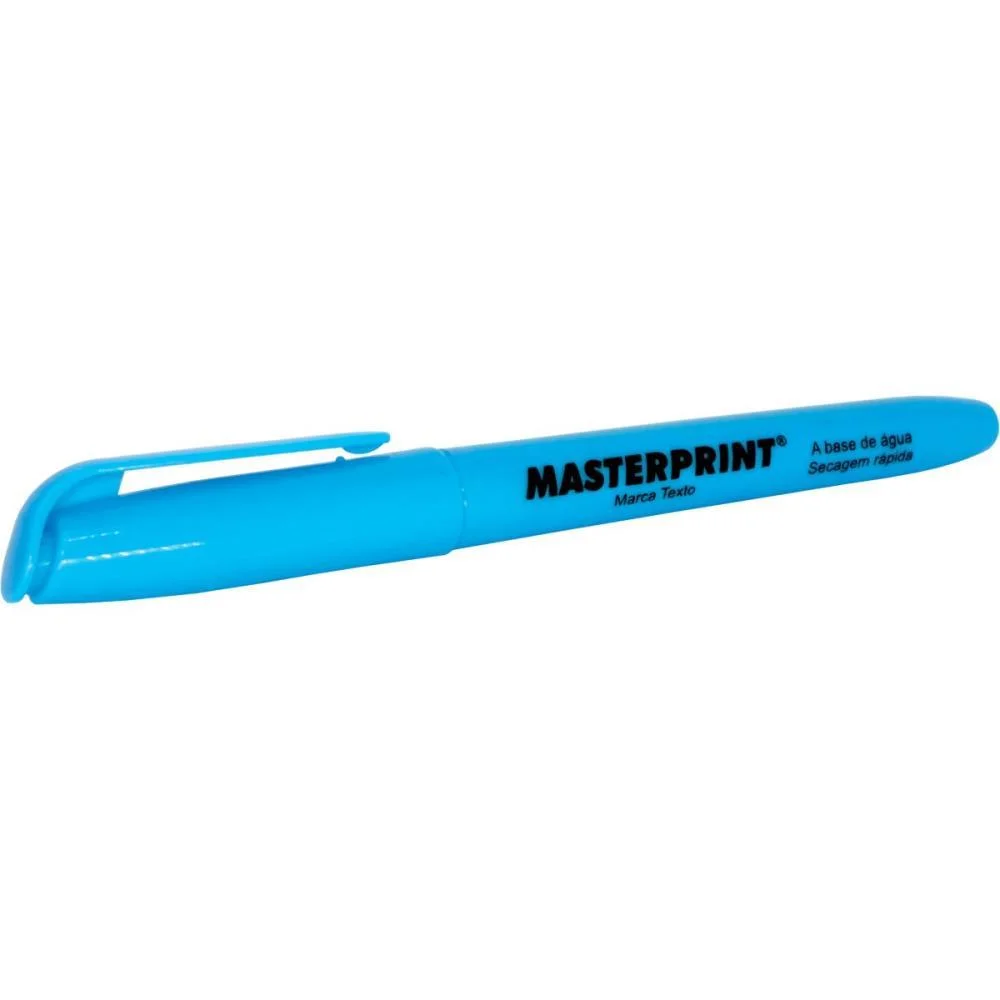 Caneta Marca Texto Mp 612 Azul Masterprint (Cx.c/12) - imagem 4