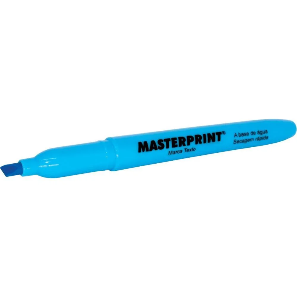 Caneta Marca Texto Mp 612 Azul Masterprint (Cx.c/12) - imagem 5