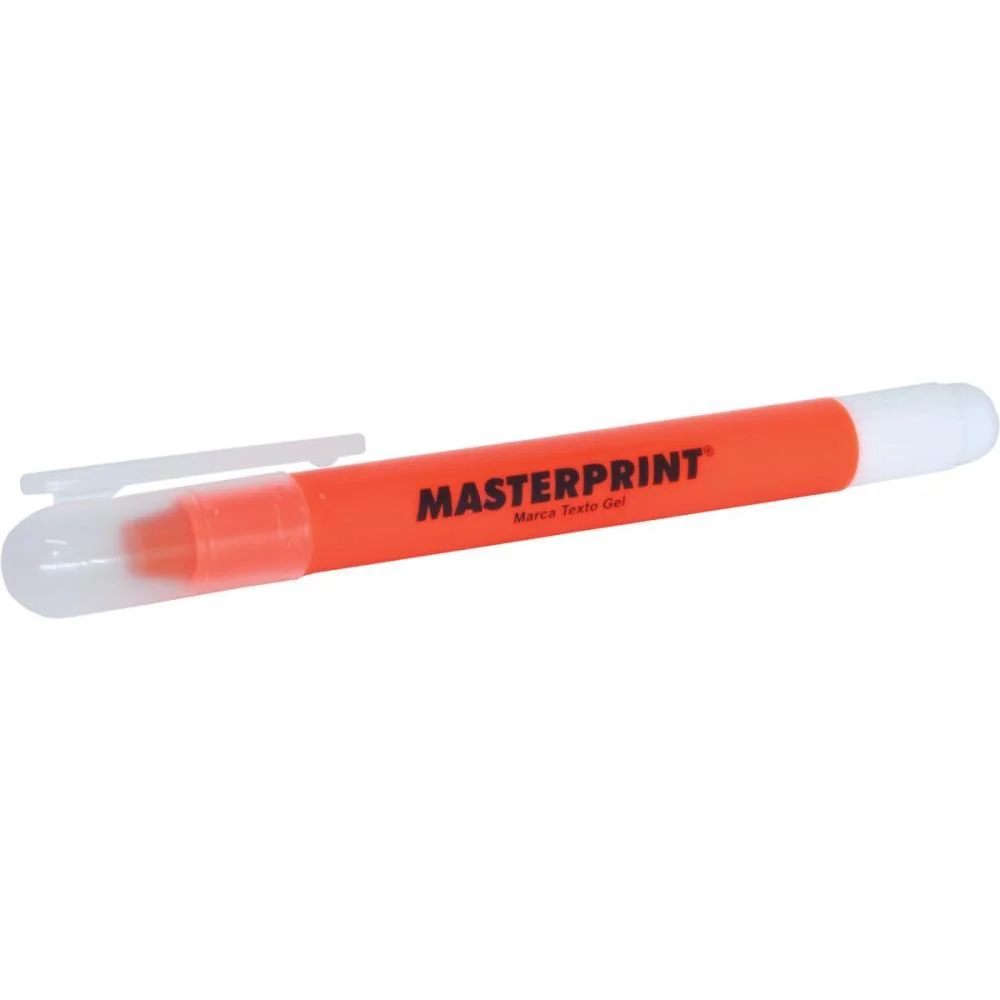 Caneta Marca Texto Gel Mp 613 Laranja Gel Masterprint (Cx.c/06) - imagem 4