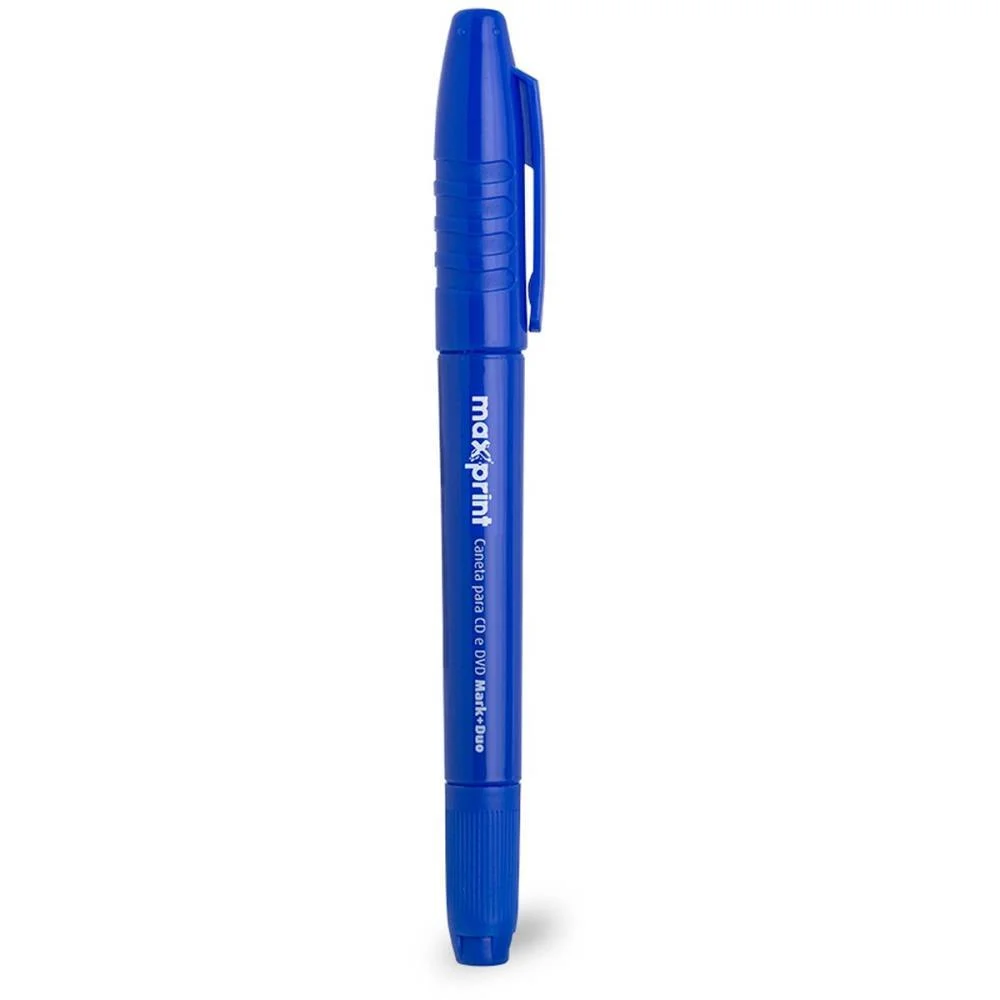 Caneta Para Cd 2.0Mm Azul Duo 2.0 E 1.0 Maxprint (Cx.c/12) - imagem 4