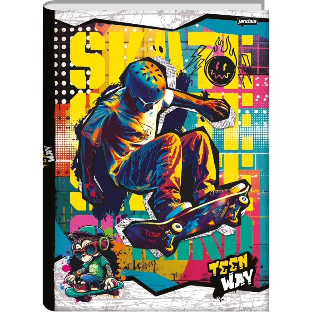 Caderno Brochurao Capa Dura Teen Way 96Fls. Jandaia (Pct.c/05) - imagem 4