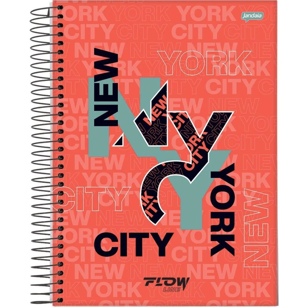 Caderno 15X1 Capa Dura Flow 240Fls. Jandaia (Pct.c/02) - imagem 6