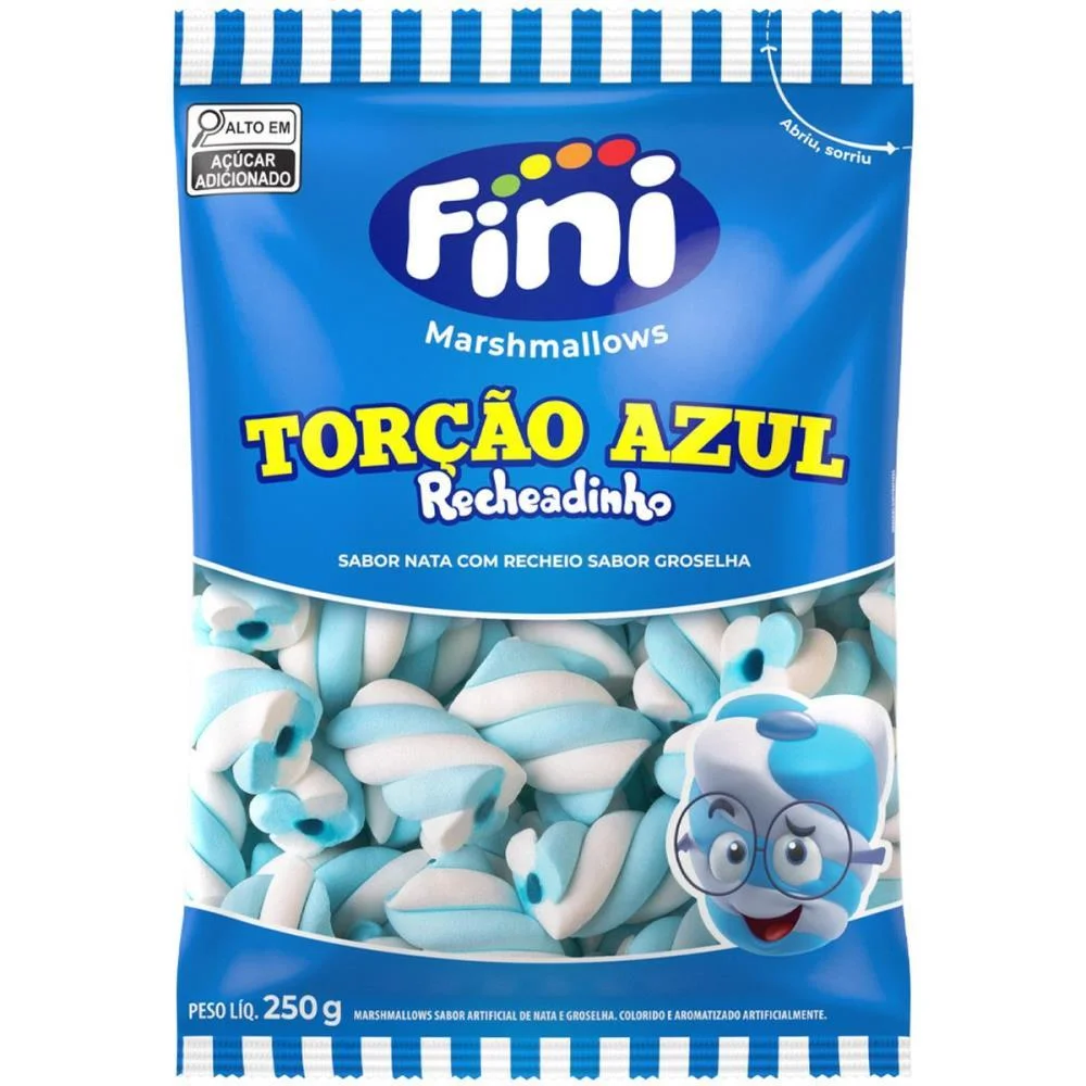 Doce Marsh Recheado Azul/Branco 250 Fini (Unidade) - imagem 3