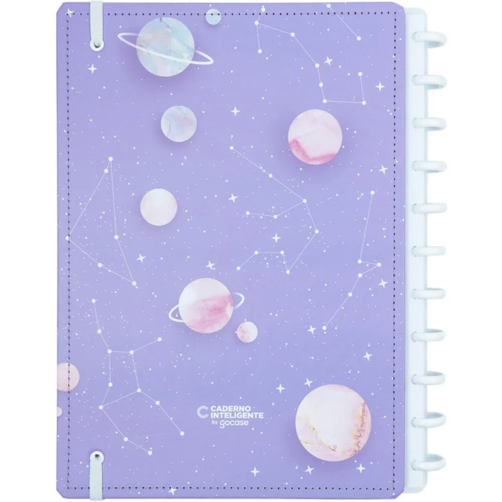 Caderno Inteligente Grande Purple Galaxy By Gocase 80Fls Caderno Inteligente (Unidade) - imagem 4