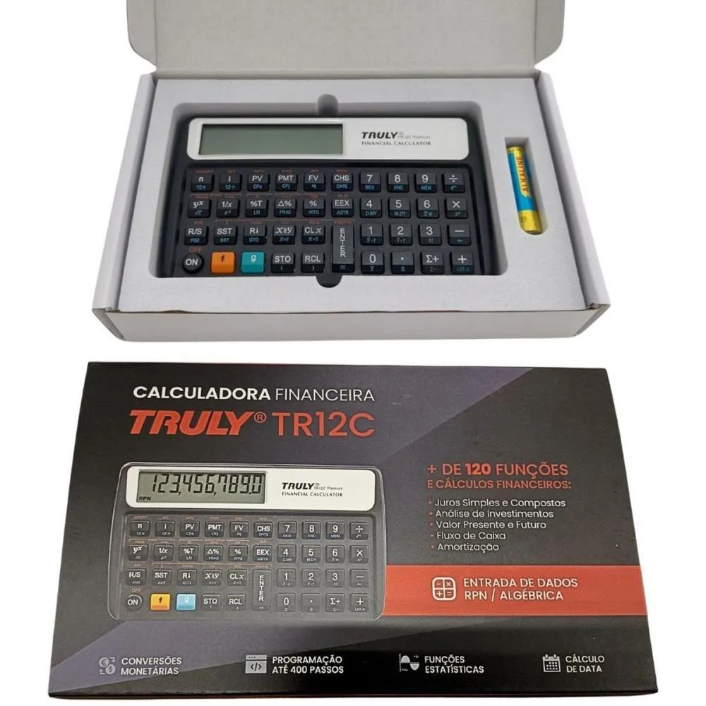 Calculadora Financeira Tr12C Platinum Rpn 10 Dig. Procalc (Unidade) - imagem 4
