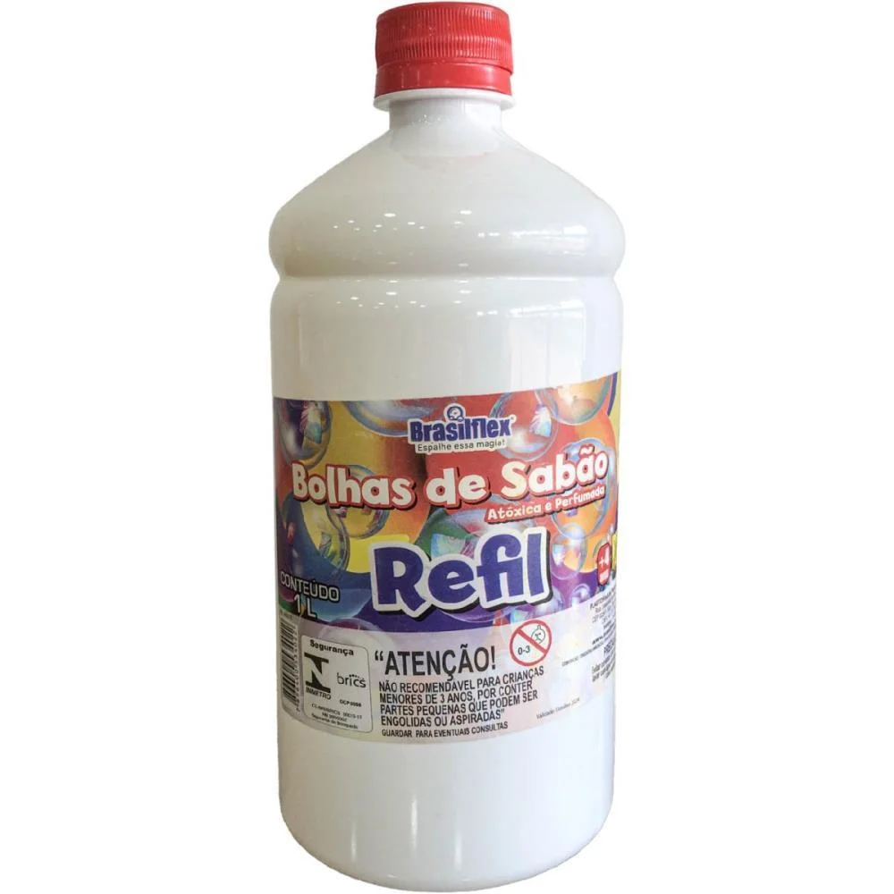 Bolha De Sabao Refil Bubble 1L Brasilflex (Unidade) - imagem 2