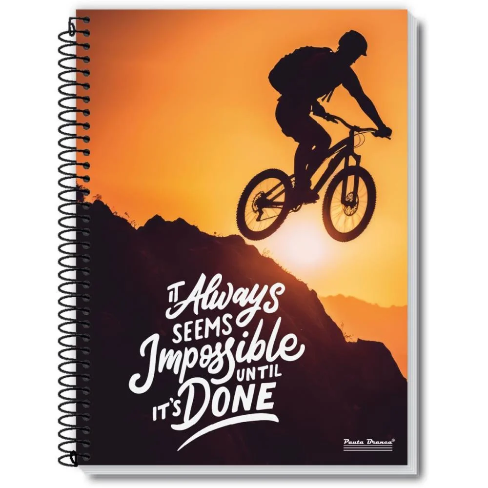 Caderno 10X1 Capa Dura Up 160Fls. Pauta Branca (Pct.c/05) - imagem 6