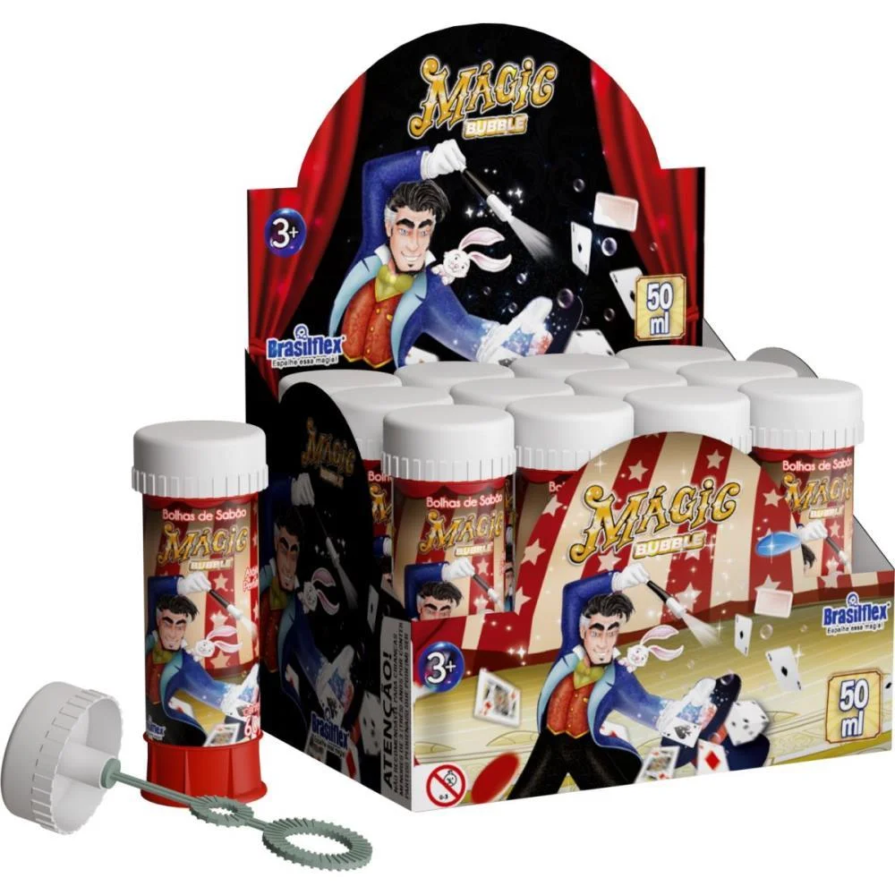 Bolha De Sabao Magic Bubble 50Ml Brasilflex (Cx.c/12) - imagem 3
