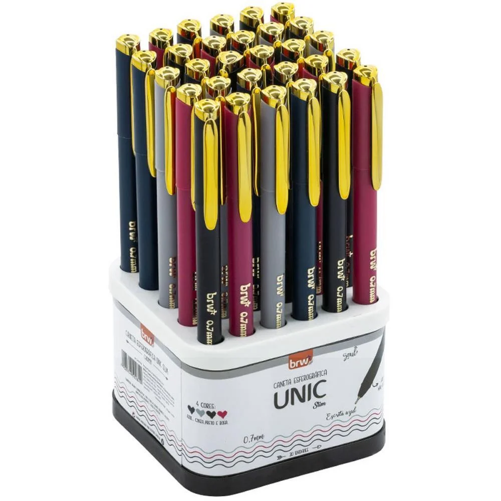 Caneta Esferografica Unic Slim 0.7Mm Dp.girat. (S) Brw (Dp.c/30) - imagem 2
