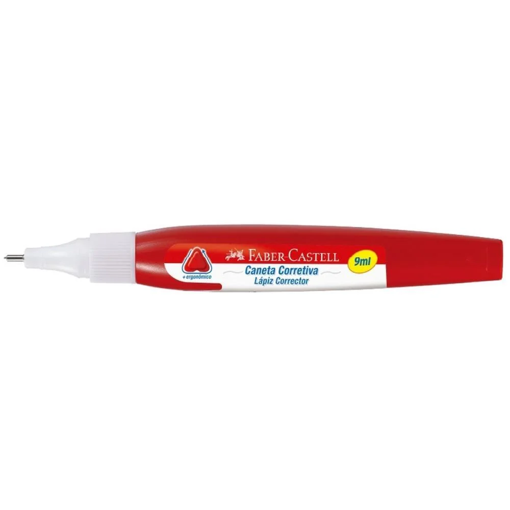Caneta Corretiva 9Ml Ponta Metalica Faber-Castell (Dp.c/12) - imagem 4