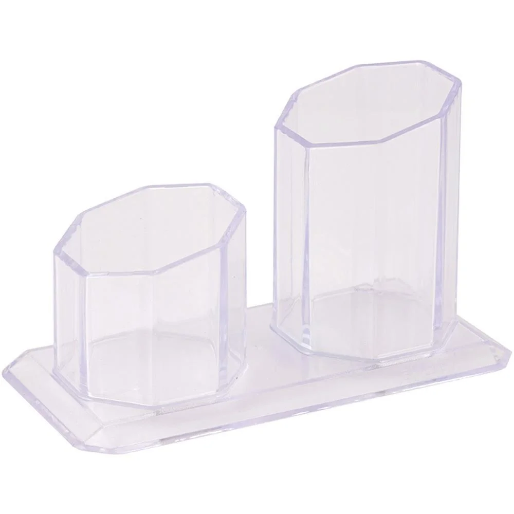 Acessorio Para Mesa Porta Caneta/Clips Cristal Maxcril (Unidade) - imagem 2