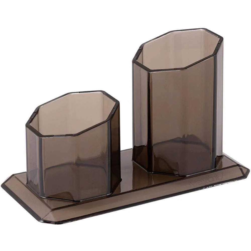 Acessorio Para Mesa Porta Caneta/Clips Fume Maxcril (Unidade) - imagem 2