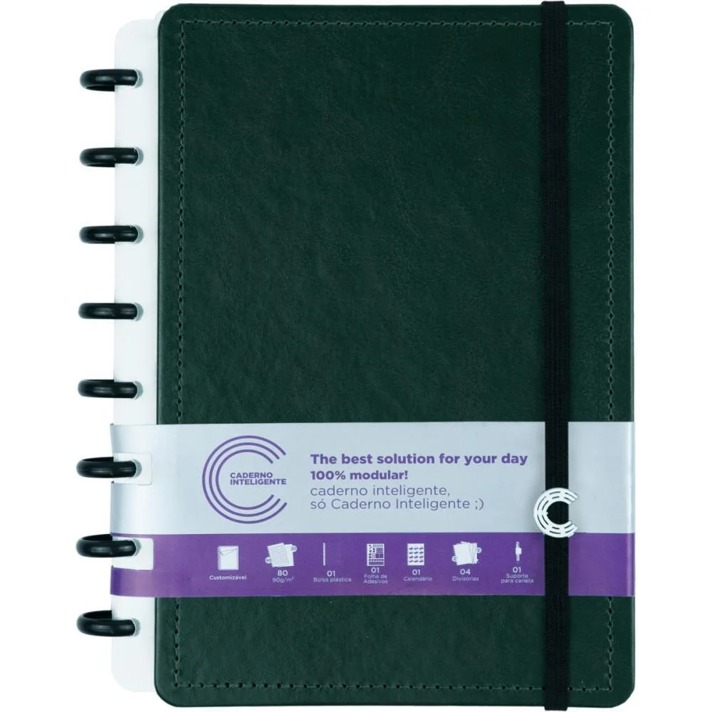 Caderno Inteligente A5 Dark Green 80Fls 155X220Mm Caderno Inteligente (Unidade) - imagem 5