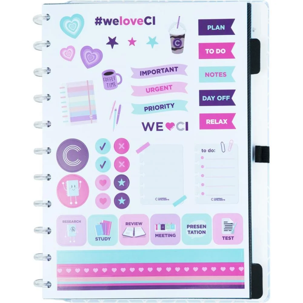 Caderno Inteligente Grande Ice Blue 80Fls 215X280Mm Caderno Inteligente (Unidade) - imagem 5
