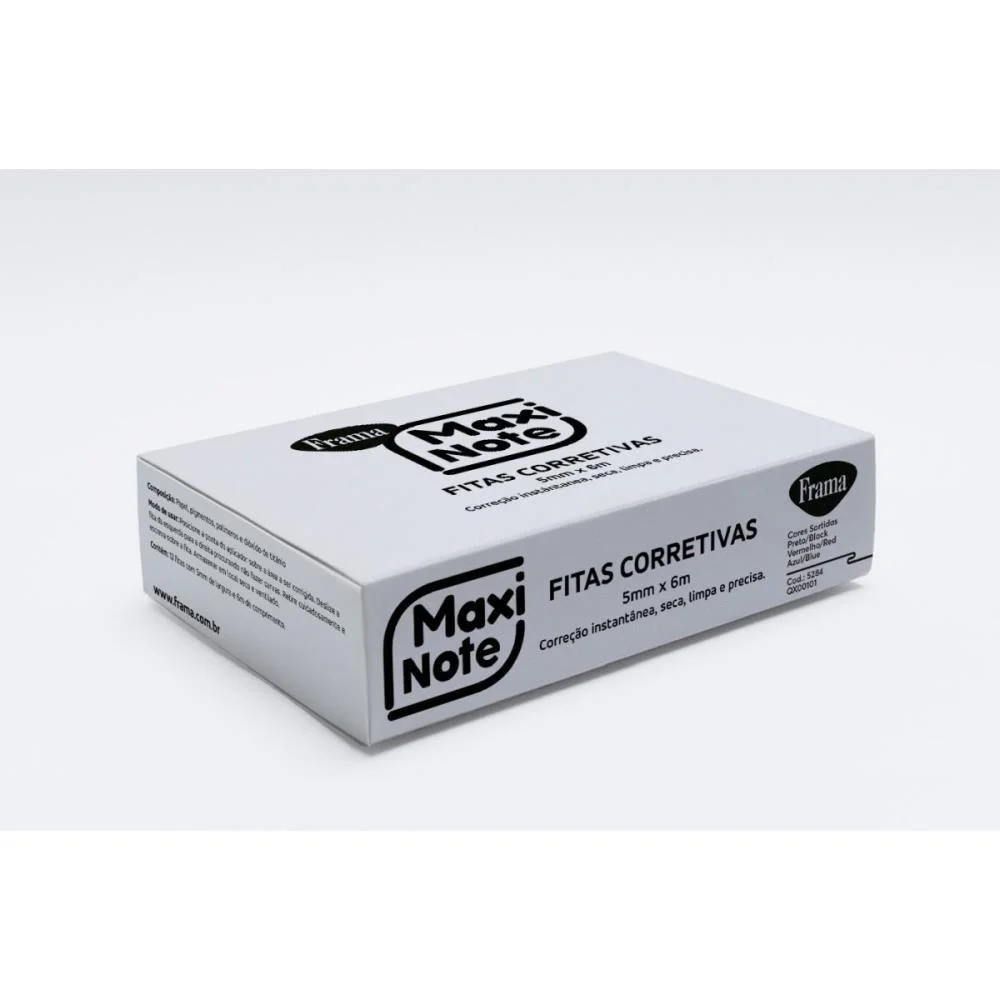 Corretivo Em Fita Maxi Tape 5Mmx6M. Sortido Frama (Cx.c/12) - imagem 5
