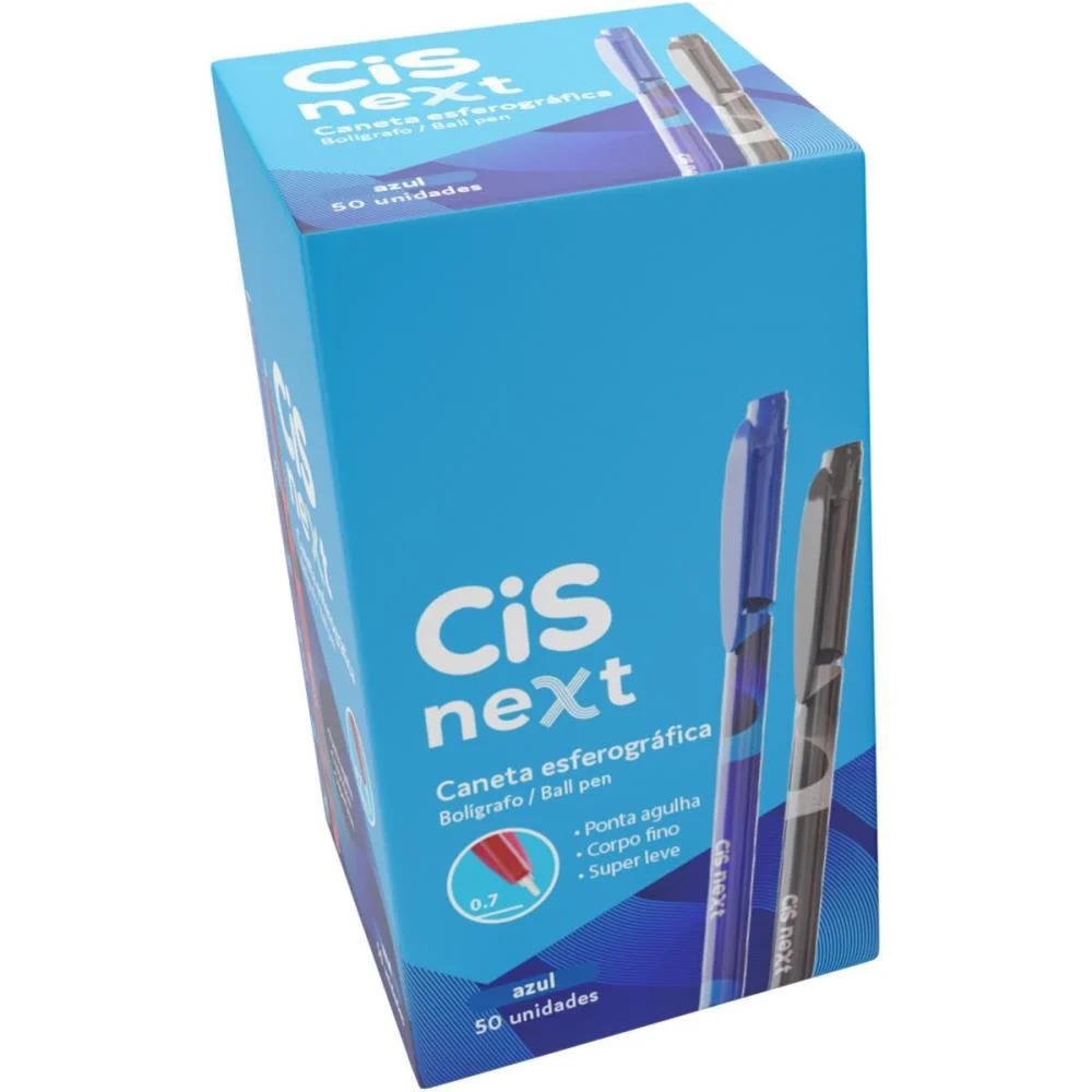 Caneta Esferografica Cis Next 0.7Mm Azul Sertic (Cx.c/50) - imagem 4
