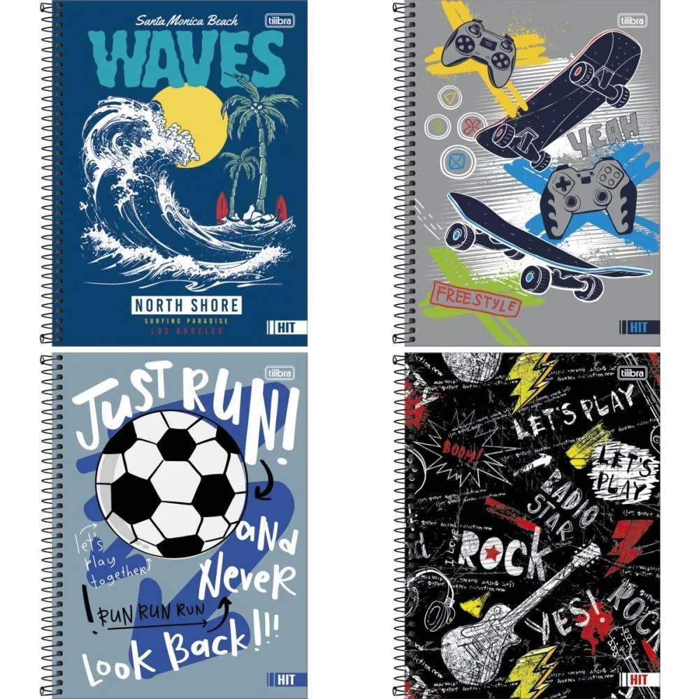 Caderno 20X1 Capa Dura Hit Masculino 320Fls 50G. Tilibra (Pct.c/02) - imagem 3