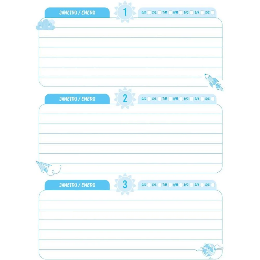 Agenda Permanente Aluno 64F.120X160Mm Animativa (Pct.c/10) - imagem 3