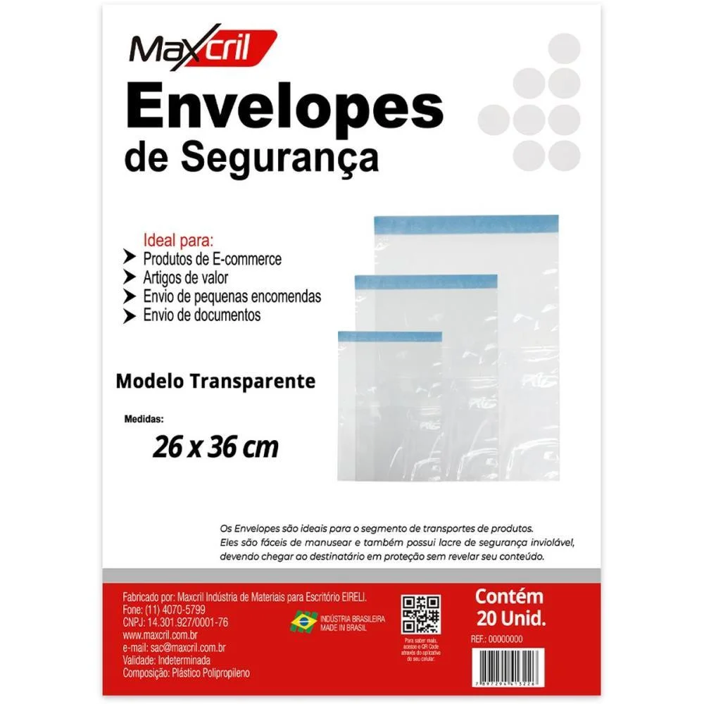Embalagem Para Ecommerce Envelope Trans.c/Lacre 26X36Cm Maxcril (Pct.c/20) - imagem 7