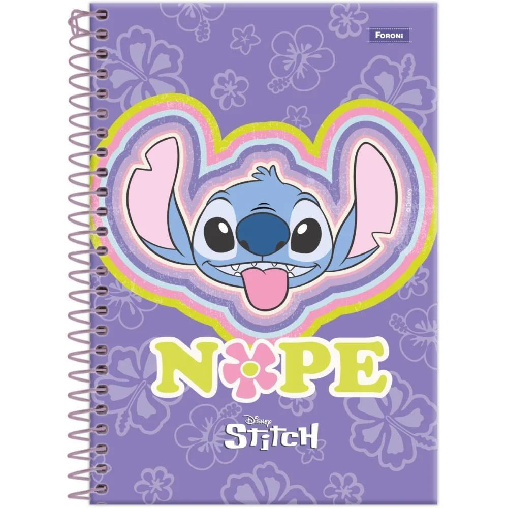 Caderno Espiral 1/4 Capa Dura Stitch 80F Foroni (Pct.c/05) - imagem 4