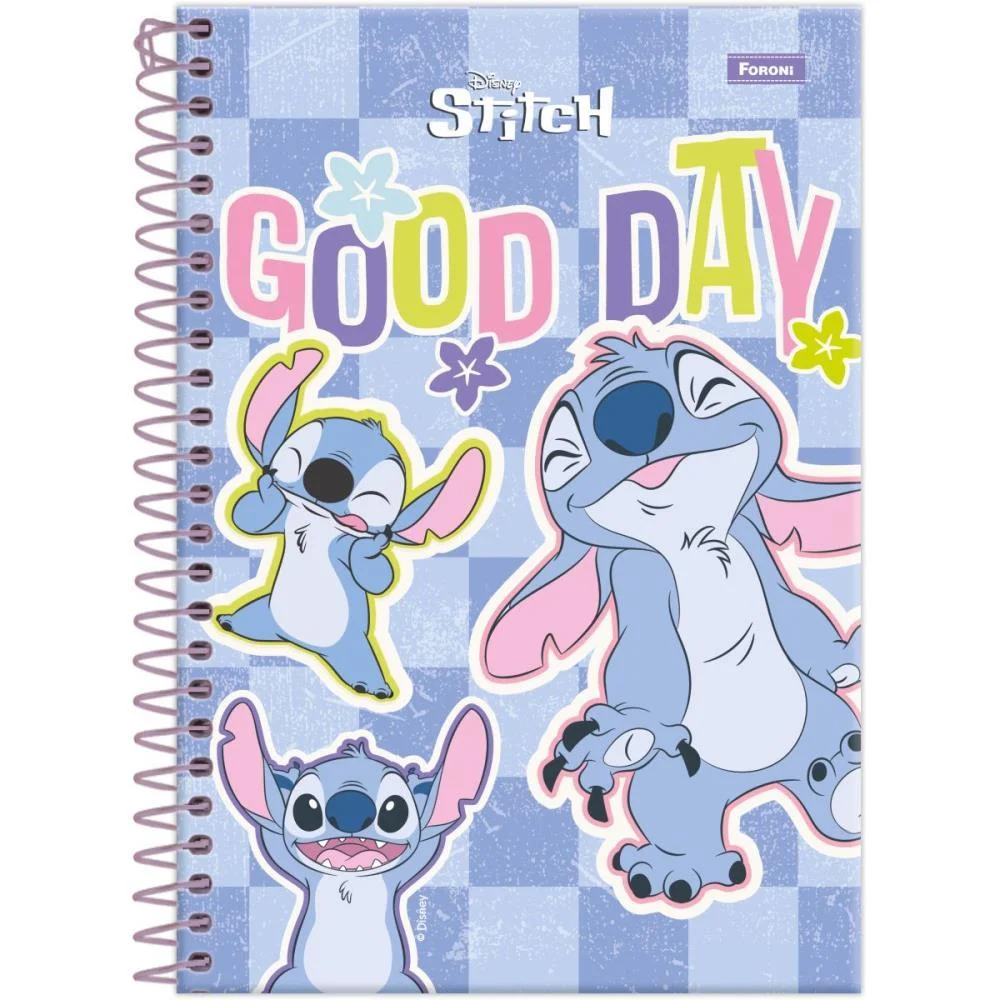 Caderno Espiral 1/4 Capa Dura Stitch 80F Foroni (Pct.c/05) - imagem 5