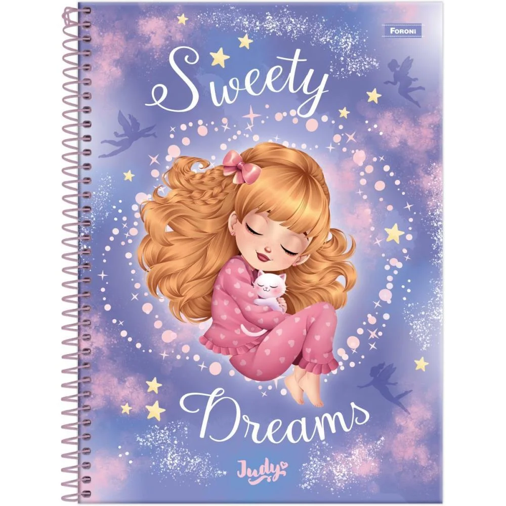Caderno 01X1 Capa Dura Judy 80F Foroni (Pct.c/04) - imagem 2