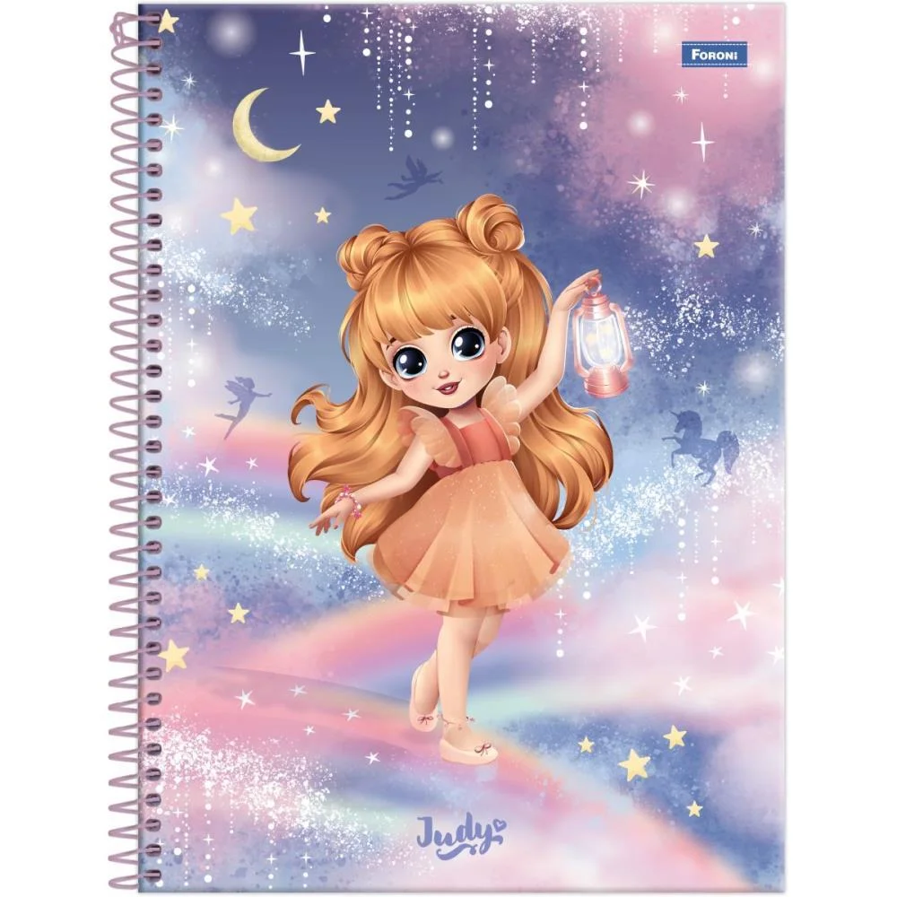 Caderno 01X1 Capa Dura Judy 80F Foroni (Pct.c/04) - imagem 6