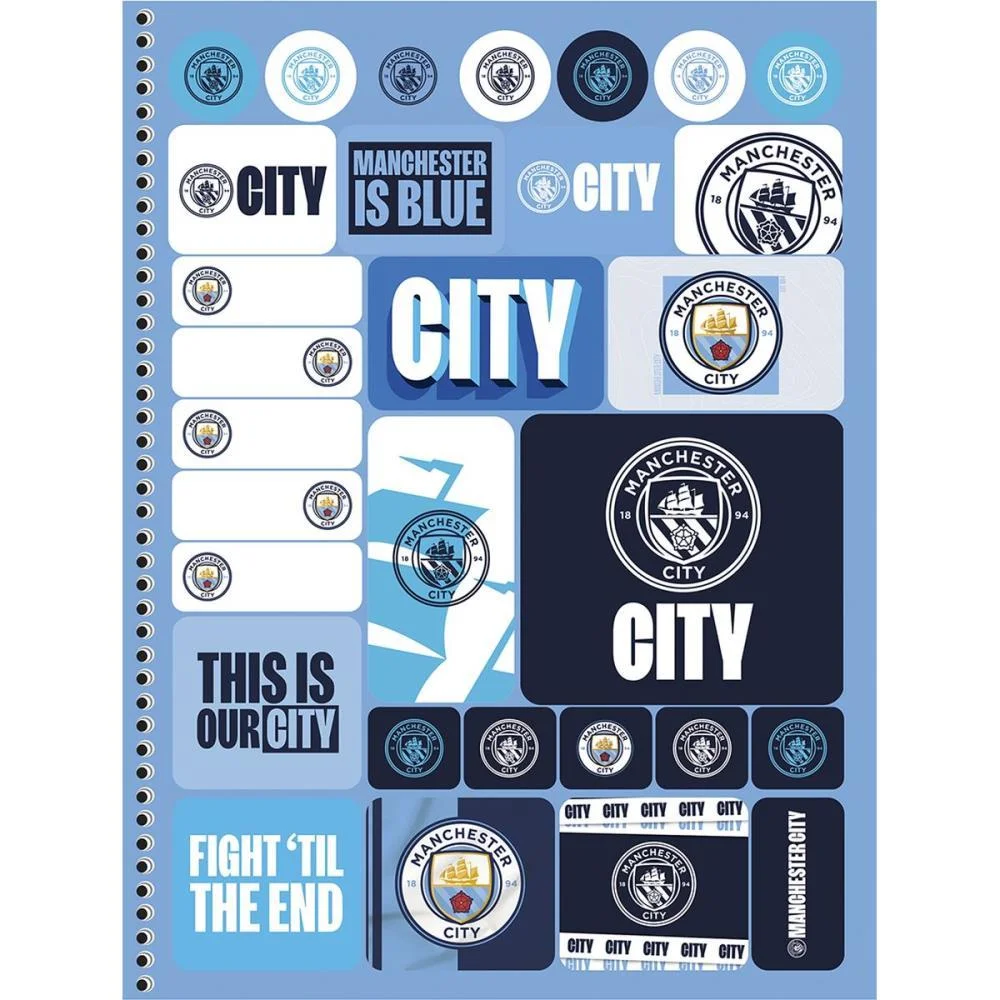 Caderno 01X1 Capa Dura Manchester City 80F Animativa (Pct.c/04) - imagem 3