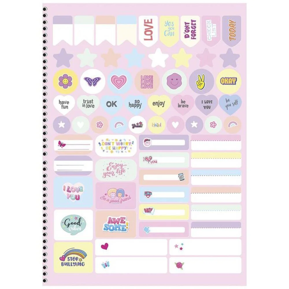 Caderno 01X1 Cp.dura Colegial Cristales 80F Animativa (Pct.c/04) - imagem 3