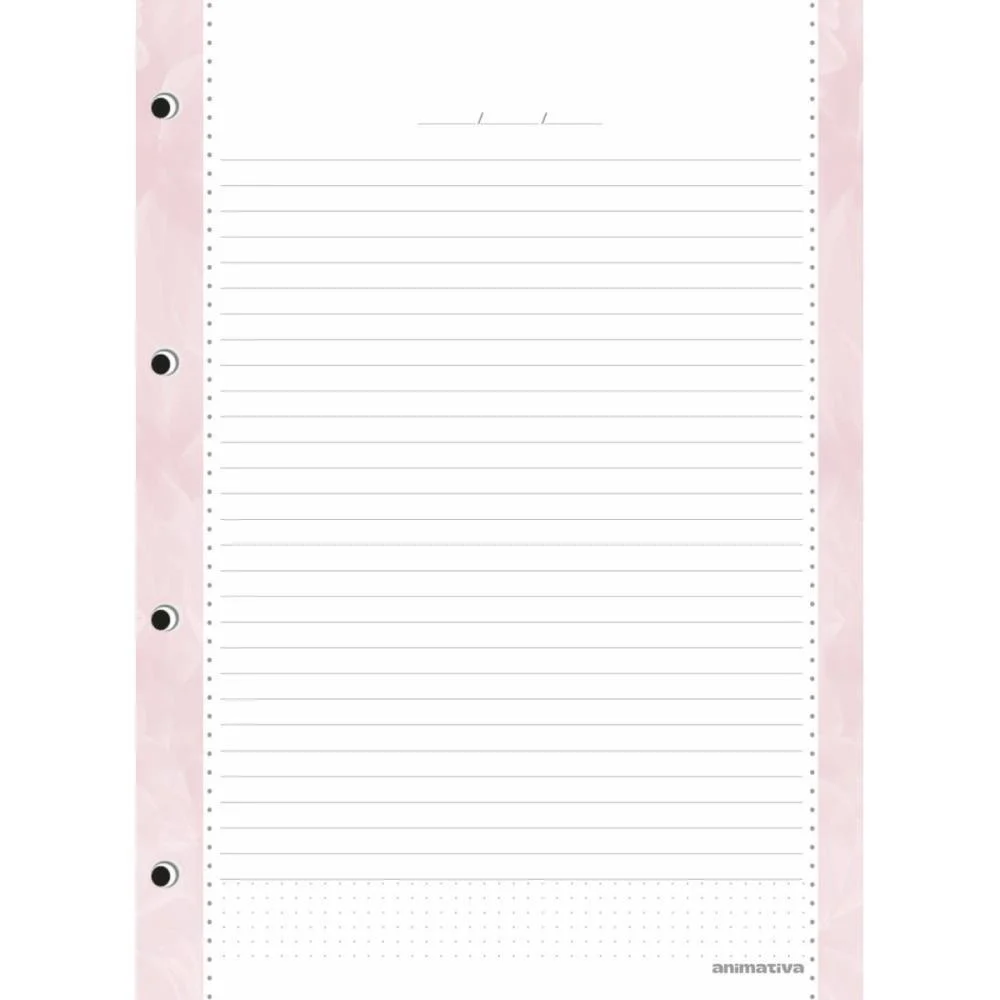 Caderno Argolado Rosa Rose 160F Animativa (Unidade) - imagem 4