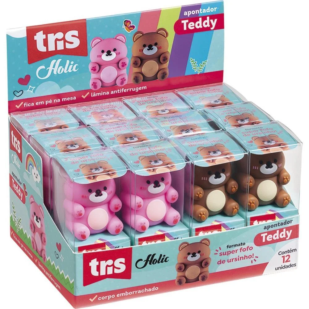 Apontador Com Deposito Tris Teddy 2 Cores Summit (Dp.c/12) - imagem 5