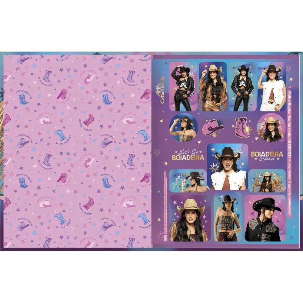Caderno Brochurao Capa Dura Ana Castela 80Fls Tilibra (Pct.c/05) - imagem 4