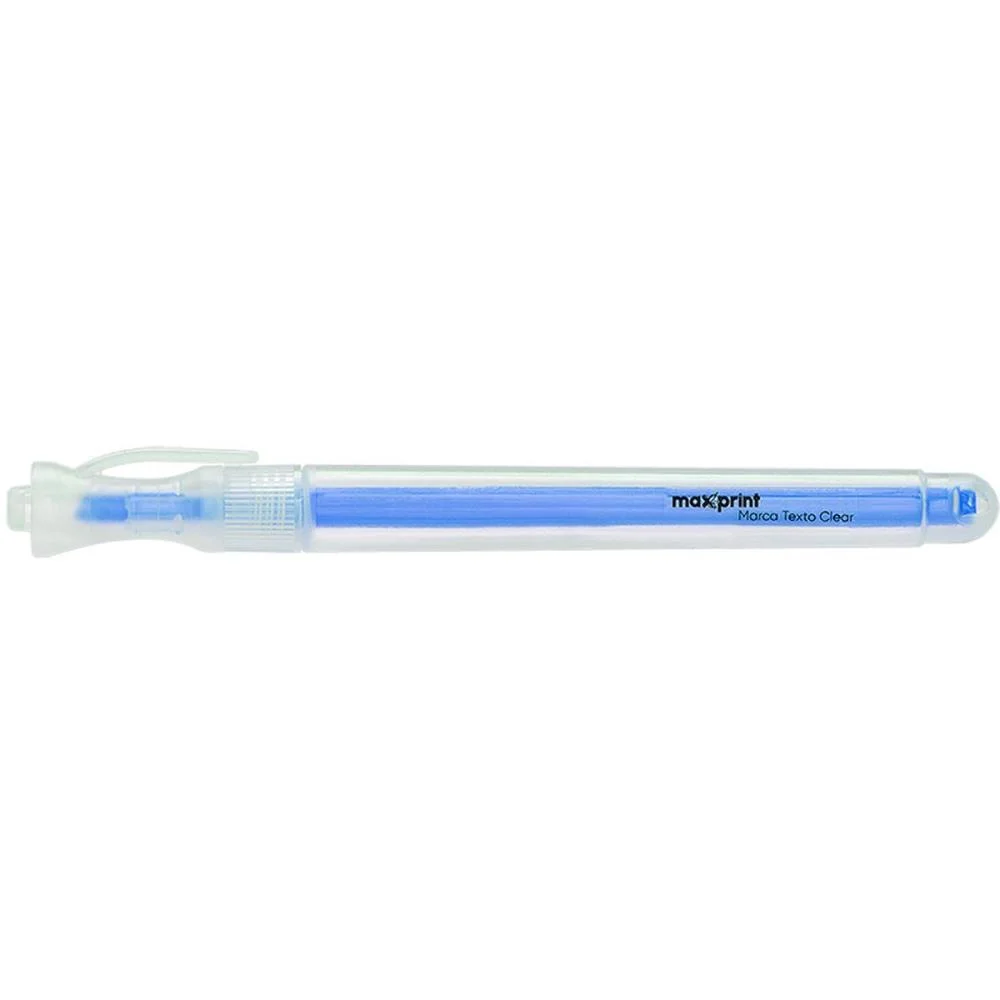 Caneta Marca Texto Clear Azul Maxprint (Cx.c/12) - imagem 3