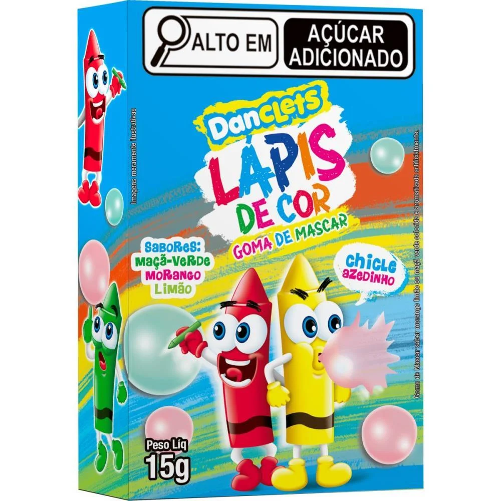 Doce Lapis De Cor Danclets Sabores Danilla Foods (Dp.c/15) - imagem 3