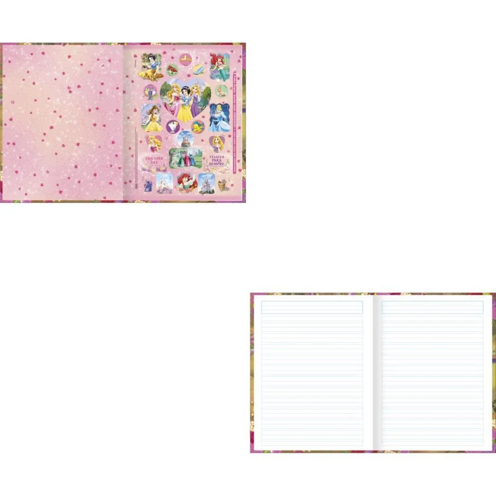 Caderno Caligrafia Capa Dura Princesas 40Fls Brochura Vert. Tilibra (Pct.c/05) - imagem 4