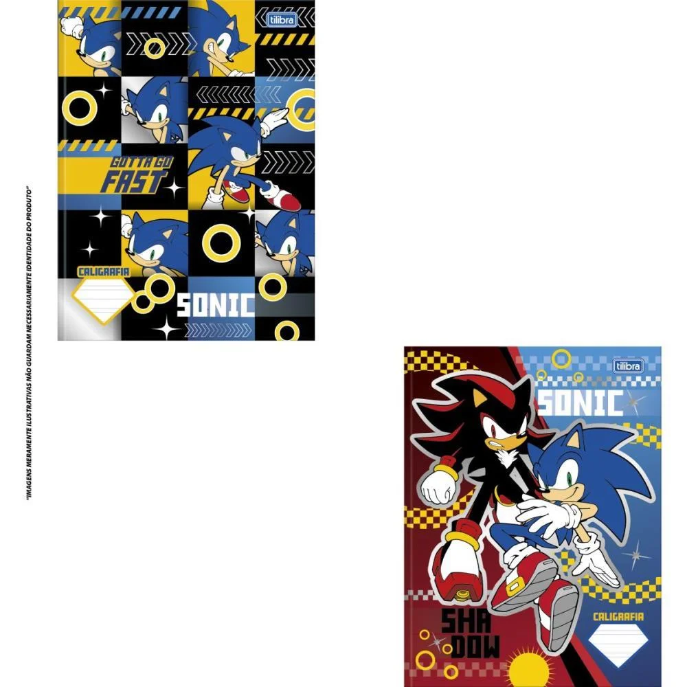 Caderno Caligrafia Capa Dura Sonic 40Fls Brochura Vertical Tilibra (Pct.c/05) - imagem 3